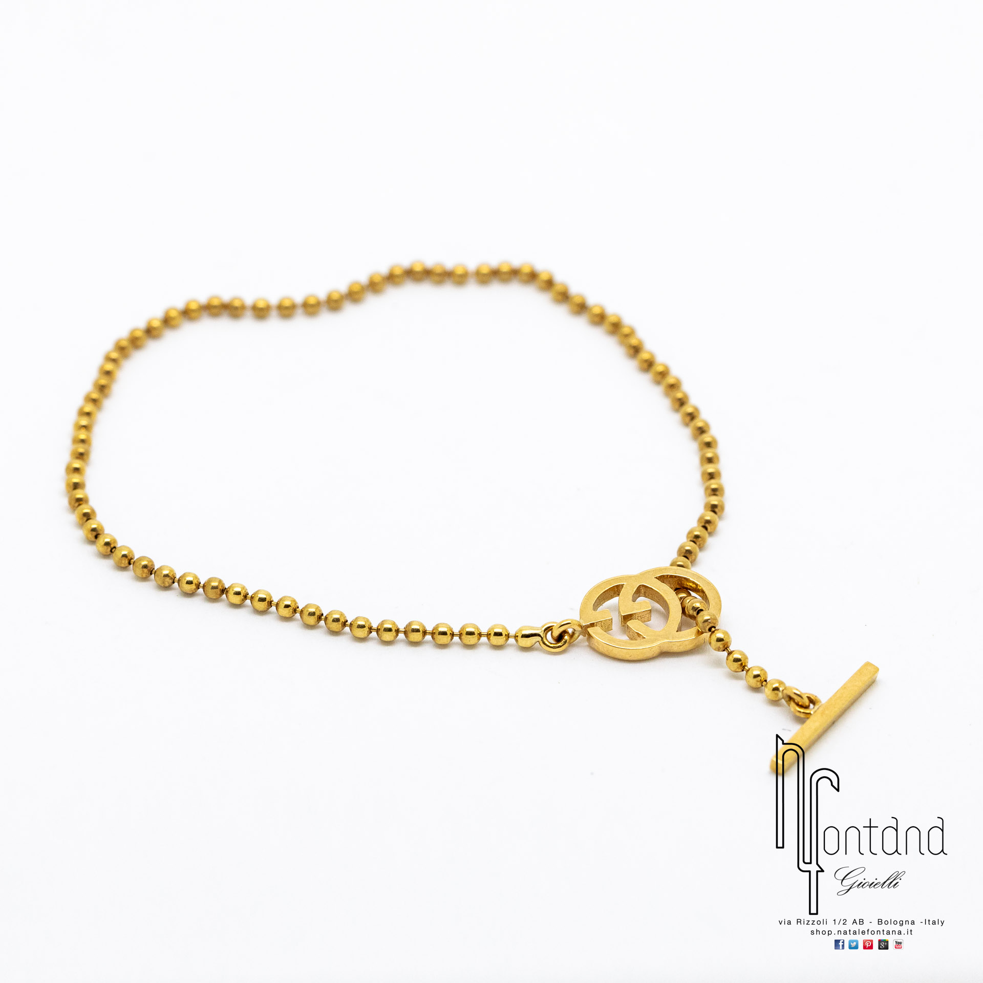 BRACCIALE RUNNING G IN ORO GIALLO 18KT