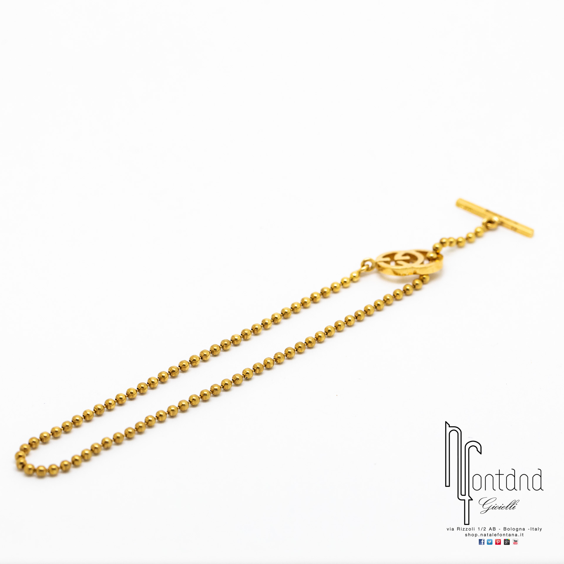 BRACCIALE RUNNING G IN ORO GIALLO 18KT