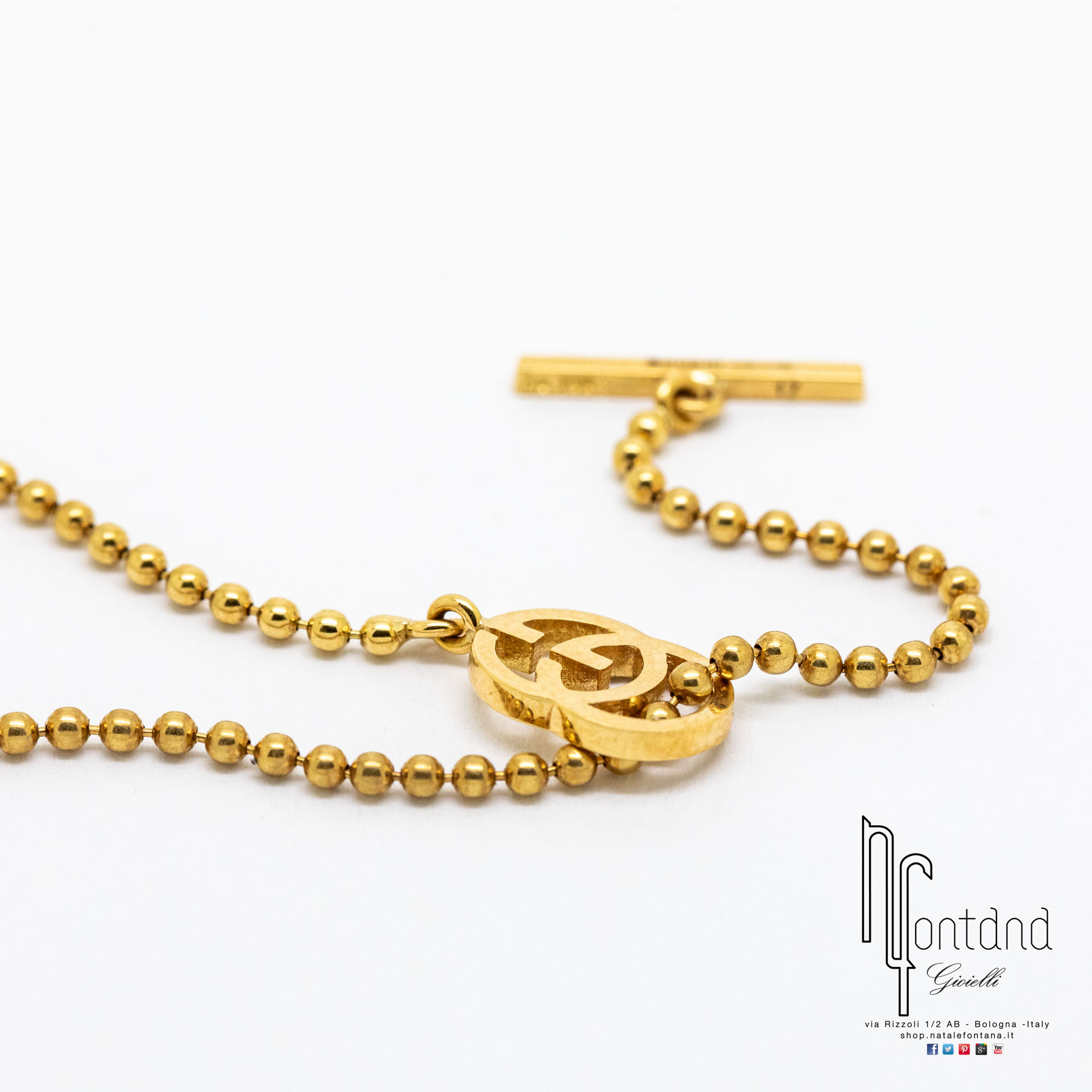 BRACCIALE RUNNING G IN ORO GIALLO 18KT