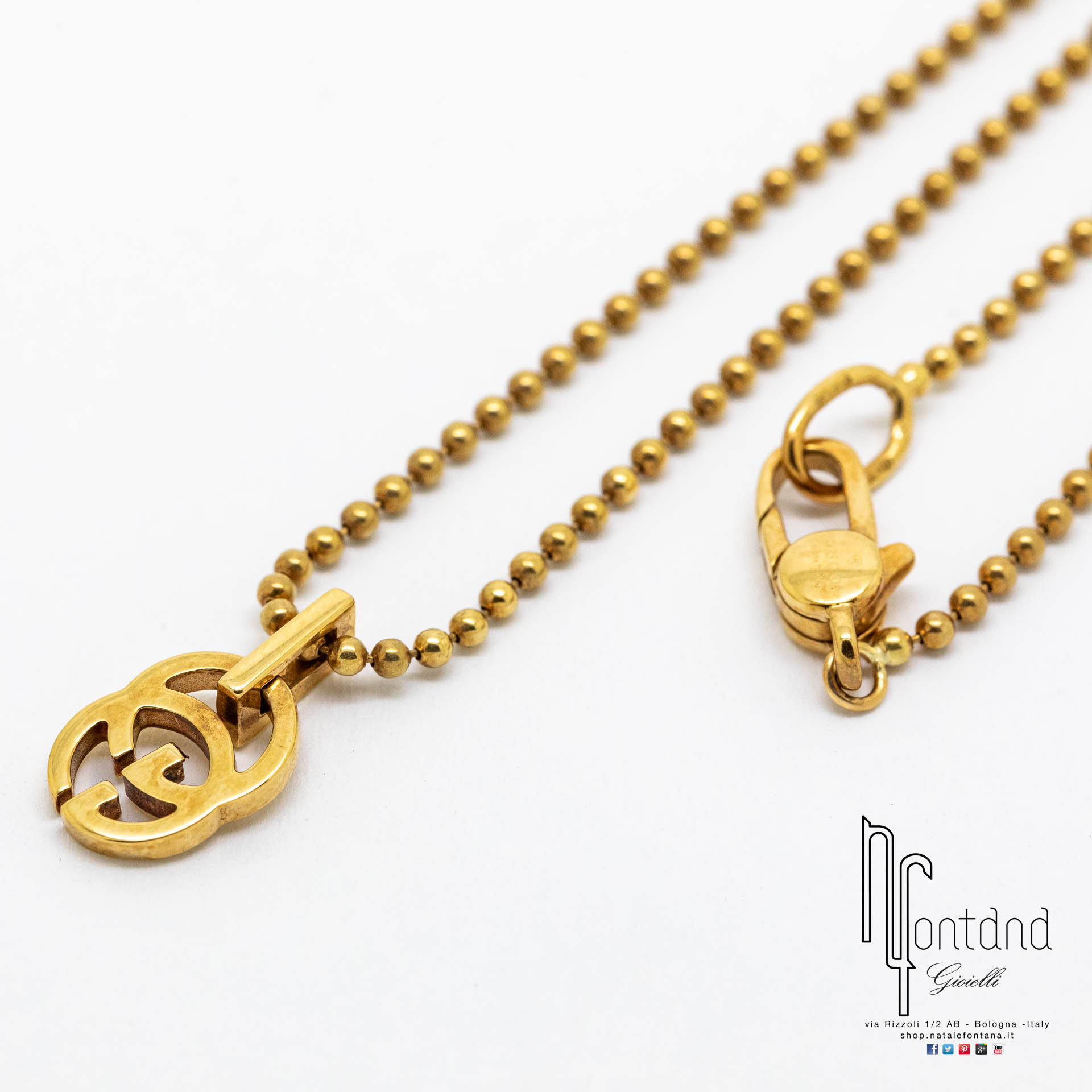 GIROCOLLO RUNNING G IN ORO GIALLO 18KT