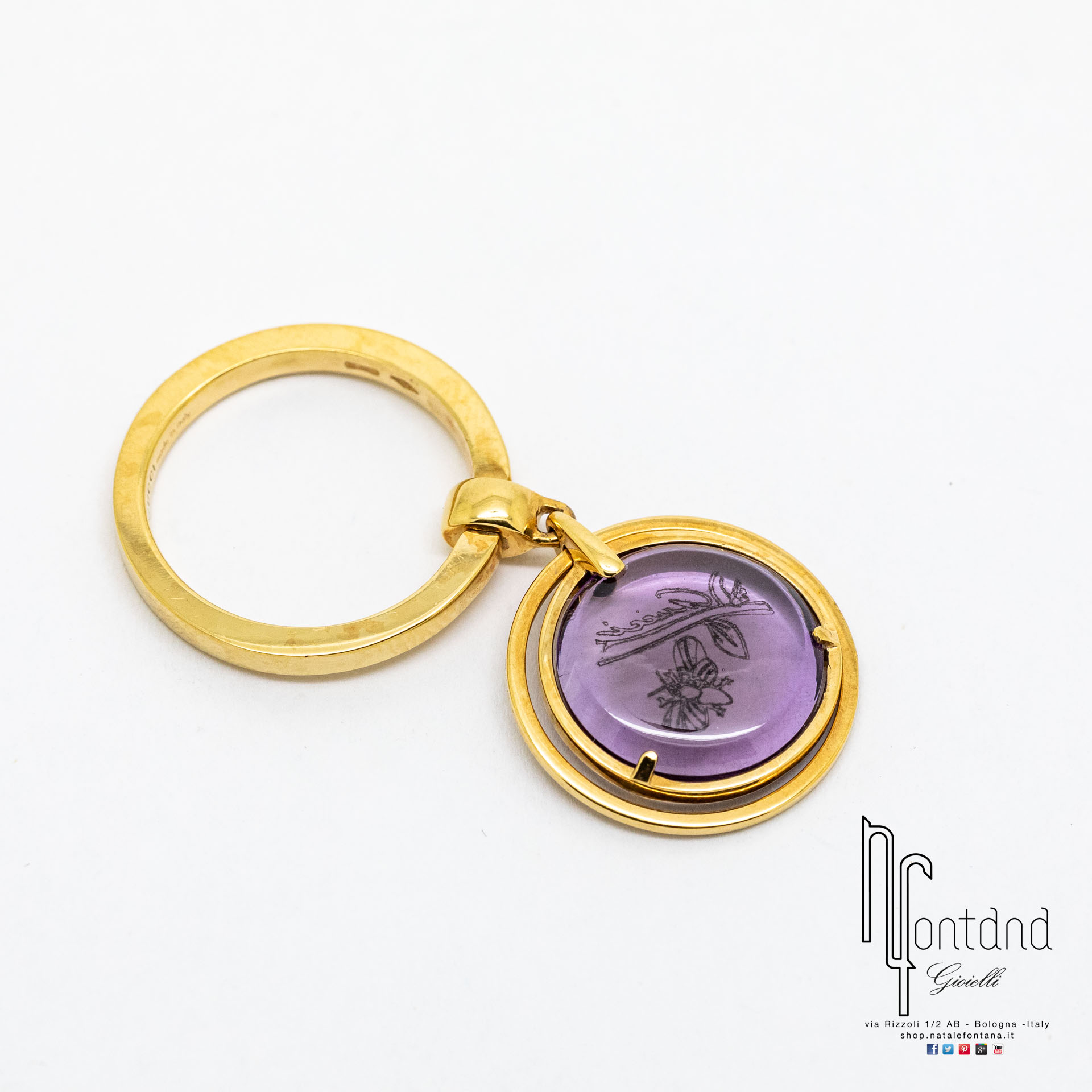 Anello Flora Light in oro giallo 18kt