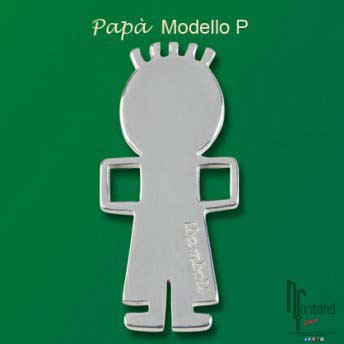 Bambolo Papà in argento 925 Modello P