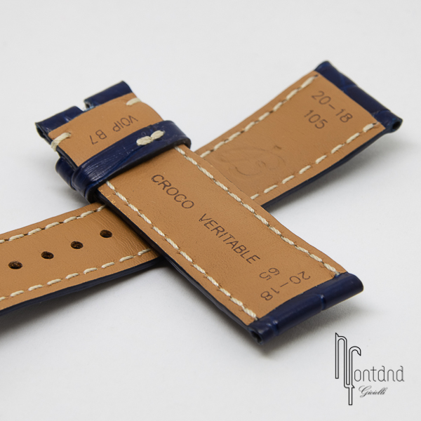 Breitling - Cinturino alligatore blu