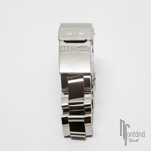 Cinturino Orologio In Acciaio Inossidabile 316L - Fibbia Pieghevole, Per Breitling Navitimer/Galaxy, Sostituzione