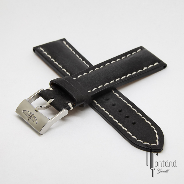 Cinturino Breitling in pelle nera