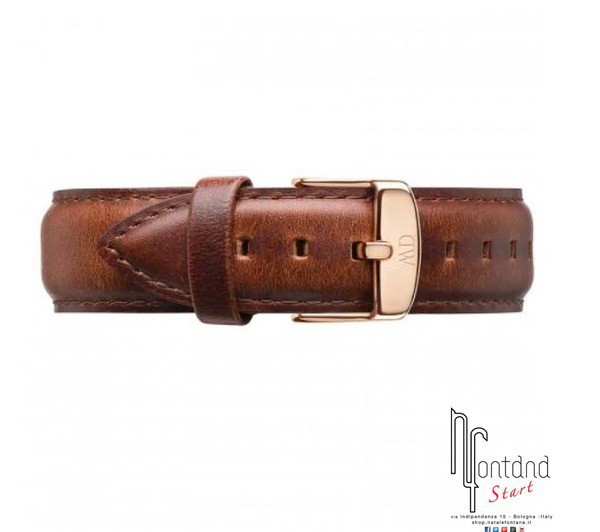 Cinturino Daniel Wellington 18mm rosato St Mawes marrone chiaro
