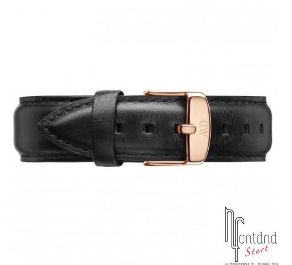 Cinturino Daniel Wellington 20mm rosato Schieffield nero
