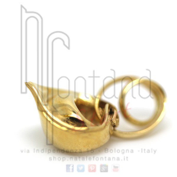 Ciondolo Tortellino in oro giallo 18kt - medio