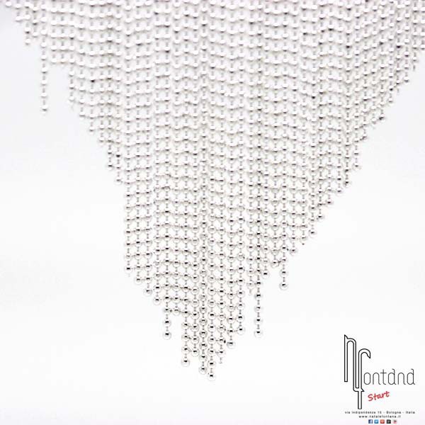 Collana Pioggia in argento - Realizzata da artigiani a mano