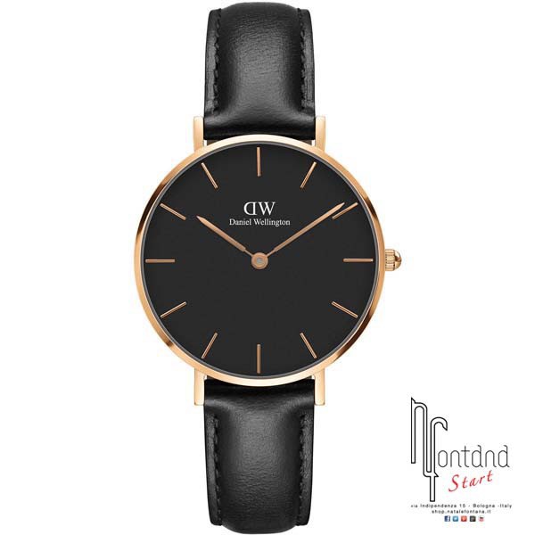 Daniel Wellington - Classic Petite Black Sheffield - 32 mm - Gold