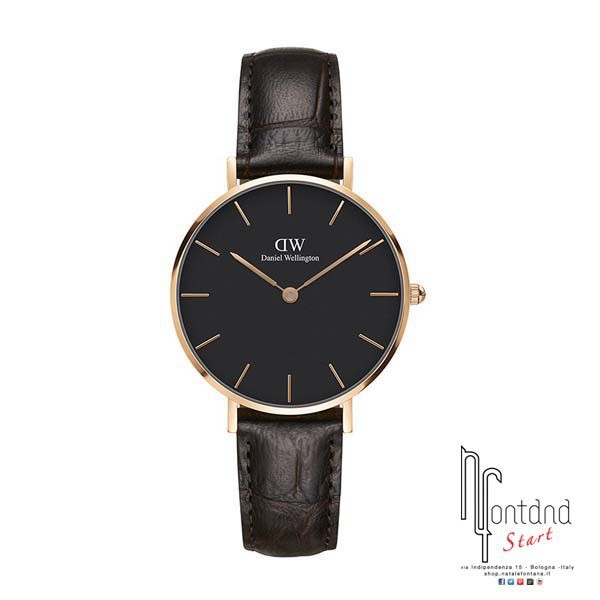 Daniel Wellington - Classic Petite Black York - 32 mm - Gold