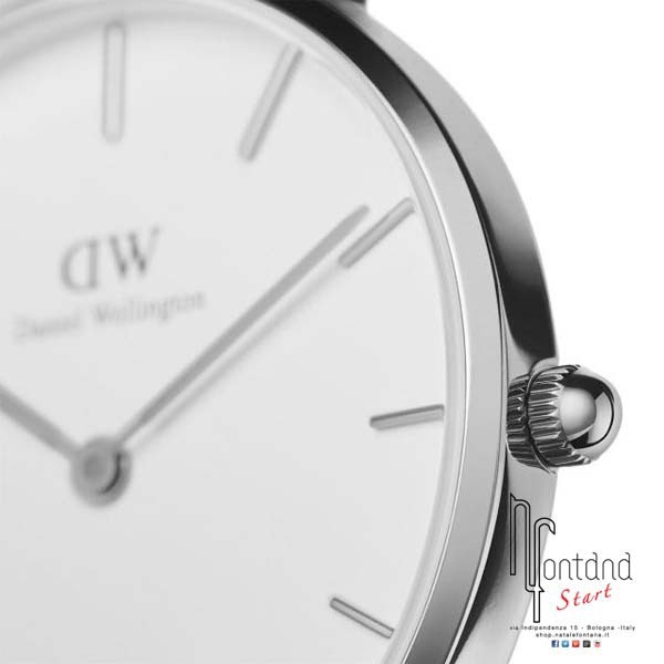 Daniel Wellington - Classic Petite White Bristol - 32 mm - Silver