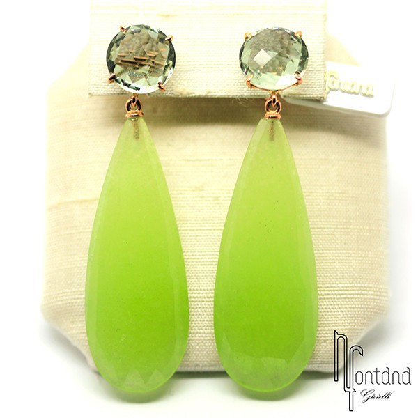 Orecchini Maria Claudia in Giada Verde