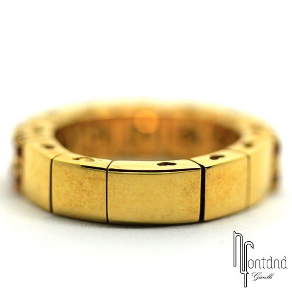 Anello di Pasquale Bruni in oro giallo 18 kt e zaffiri gialli