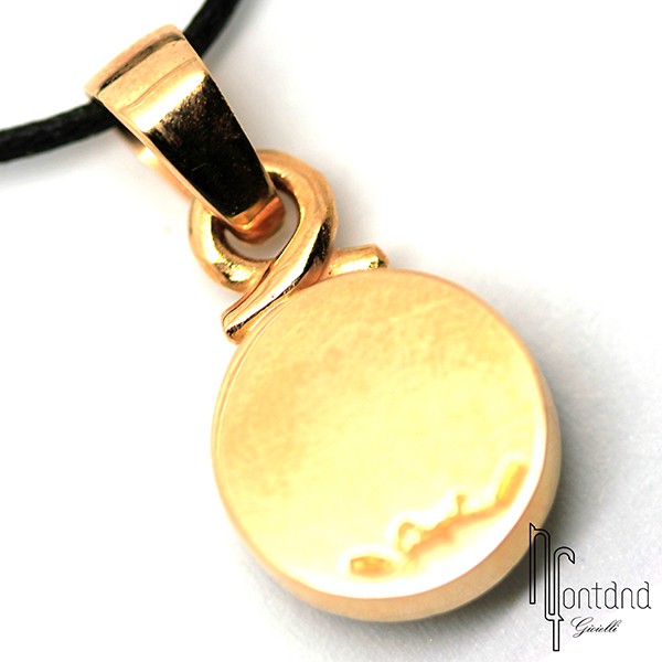 Ciondolo Bussola operativa di Giovepluvio in oro rosa 18 kt e smalto a fuoco