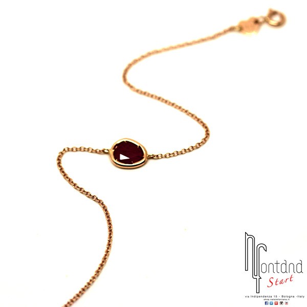 Marco Gerbella - Bracciale con rubino in oro rosa