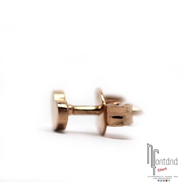 Marco Gerbella - Mono orecchino con cuoricino a cubetto in oro rosa