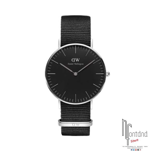 Orologio Daniel Wellington Black - Classic Cornwall - 40 mm - Silver