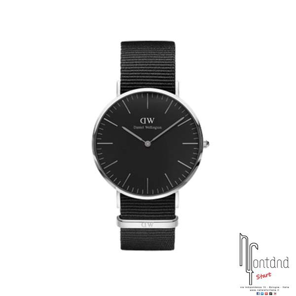 Orologio Daniel Wellington Black - Classic Cornwall - 36 mm - Silver