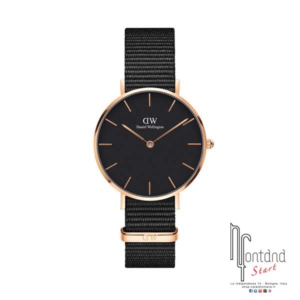 Orologio Daniel Wellington - Petite Black Cornwall - 32 mm - Rose Gold