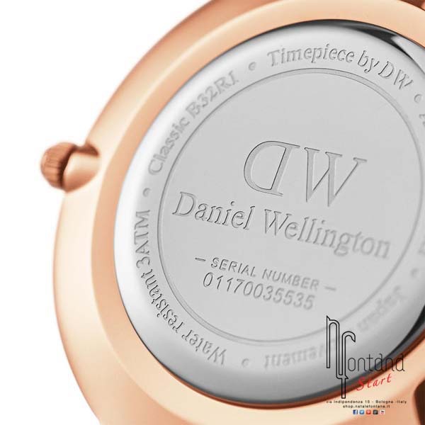 Orologio Daniel Wellington - Petite Black Sheffield - 28 mm - Rose Gold