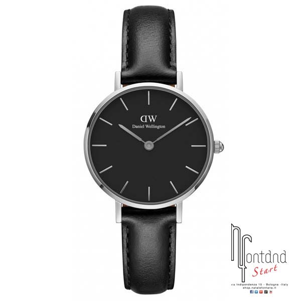 Orologio Daniel Wellington - Petite Black Sheffield - 28 mm - Silver