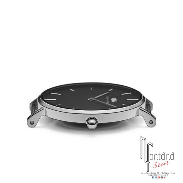 Orologio Daniel Wellington - Petite Black Sheffield - 28 mm - Silver