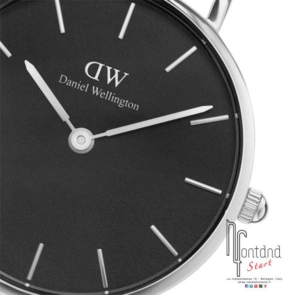 Orologio Daniel Wellington - Petite Black Sheffield - 28 mm - Silver