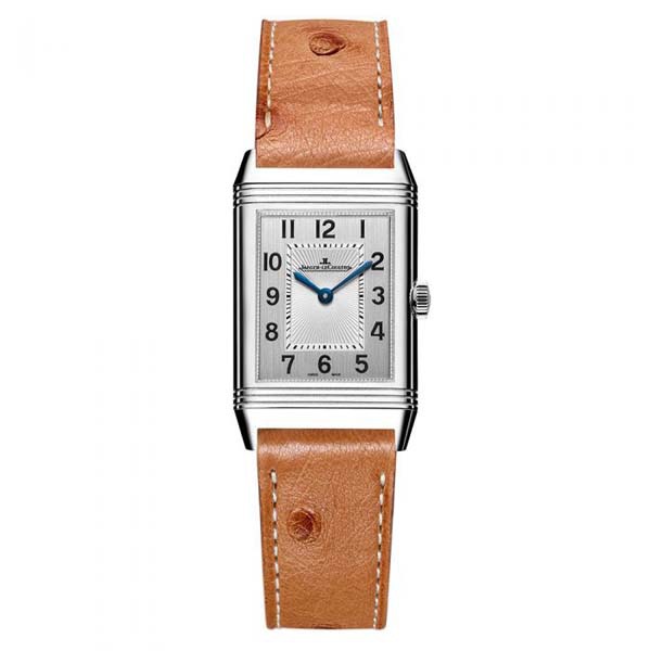 Orologio Jaeger Le-Coultre Reverso Classic Ladies con cassa in acciaio e cinturino in pelle di struzzo