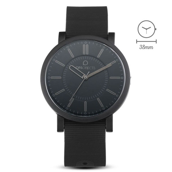 Orologio OPSOBJECTS collezione POSH - nero, indici a bastone - diametro 38 mm