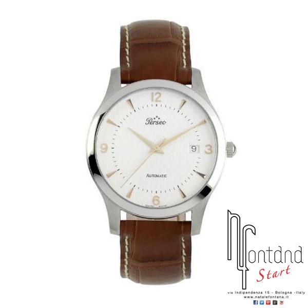Orologio Perseo Excellence cassa in acciaio/cinturino in alligatore