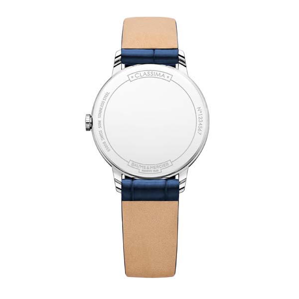 Orologio da donna Baume&Mercier Classima-Lady con quadrante bianco e datario