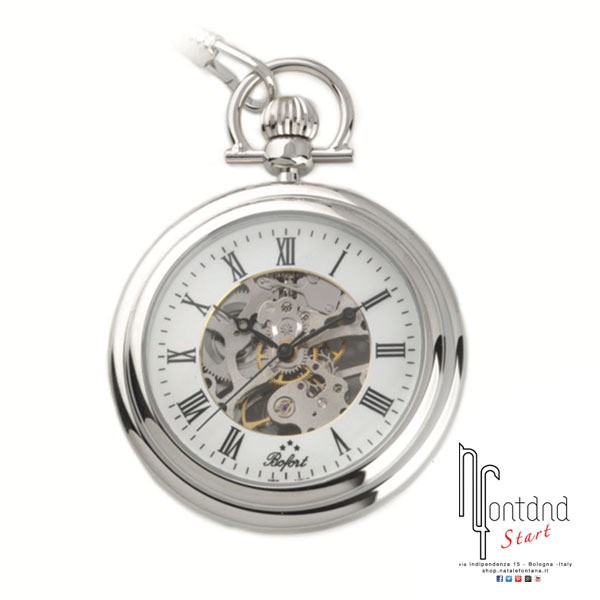 Orologio da tasca Bofort scheletrato a carica manuale