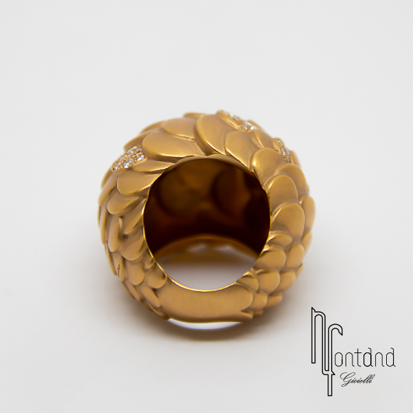 Pomellato - Anello collezione SIRENE in oro rosa 18kt con diamanti