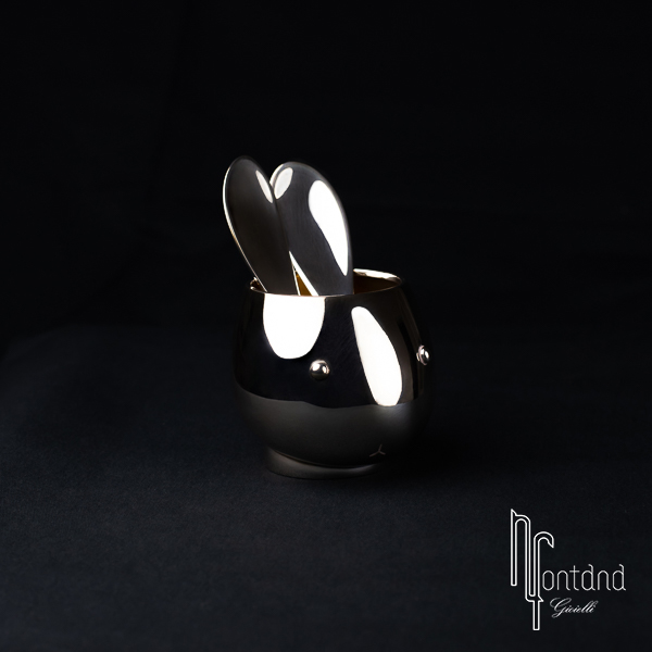 Pomellato Argenti - Set bambino in argento a forma di coniglio