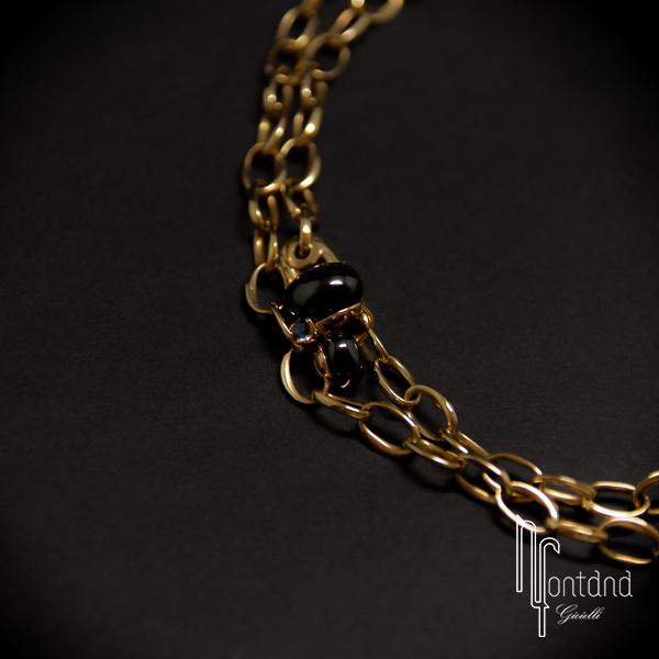 Pomellato - Collana collezione CAPRI in oro rosa 18kt e ceramica nera