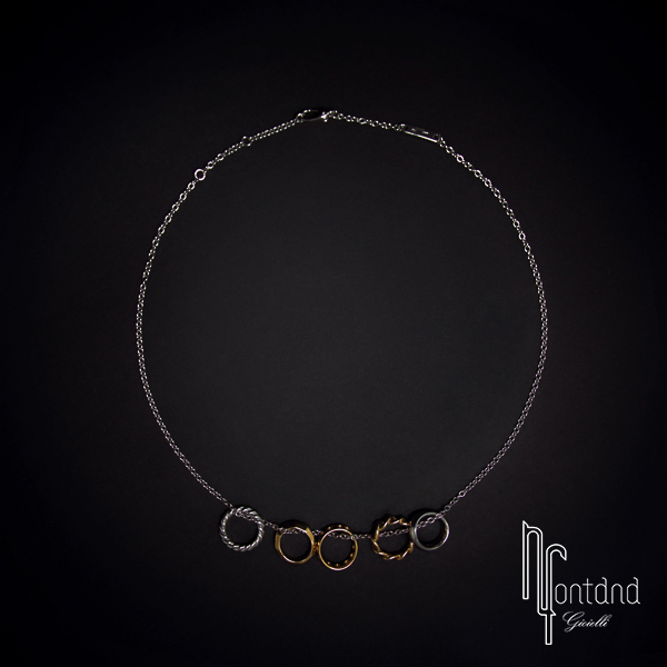 Pomellato - Collezione MILANO ciondolo (anella traforata) in oro rosa 18kt