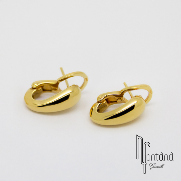 Pomellato - Orecchini  Goccia con clips in oro giallo