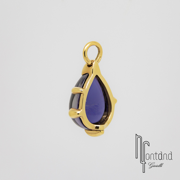 Pomellato - Ciondolo collezione GRIFFE in oro giallo 18kt con iolite