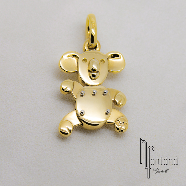 Collana Con Ciondolo Koala Carino In Acciaio Inossidabile, Placcata Oro 18K, Gioielli Animali Per Donne E Ragazze, Regalo Con Sacchetto