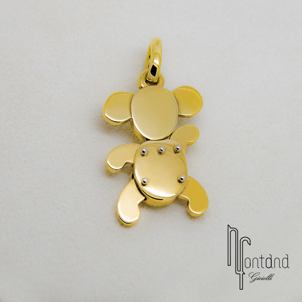 Pomellato - Ciondolo collezione ANIMALI SNODATI koala medio in oro giallo 18kt