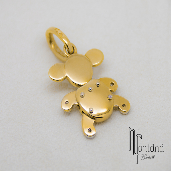 Pomellato - Ciondolo collezione ANIMALI SNODATI koala piccolo in oro giallo e brillanti