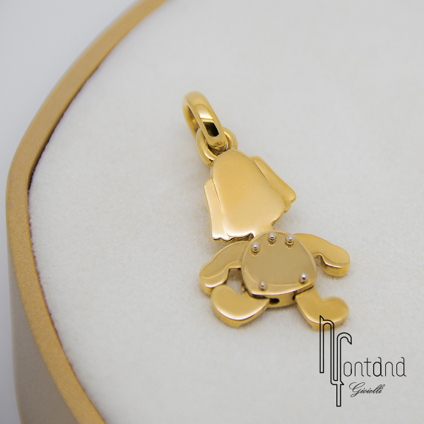 Pomellato - Ciondolo collezione ANIMALI SNODATI cane piccolo in oro giallo 18kt