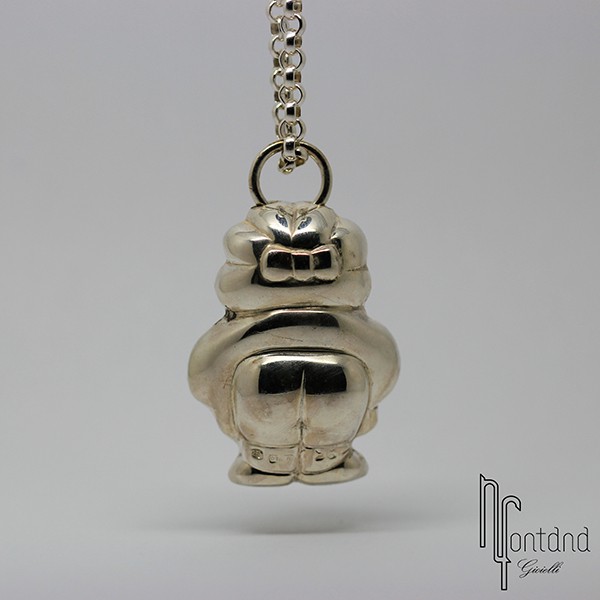Portachiavi in argento Bambola