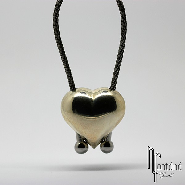 Portachiavi Cuore in argento