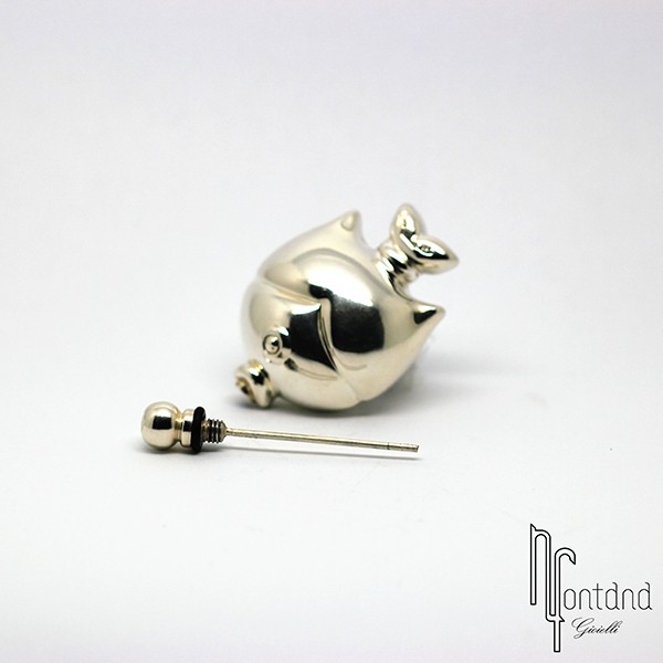 Porta profumi Pesce in argento