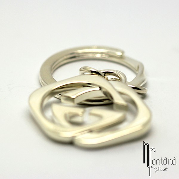 Gucci - Portachiavi Logo con doppia G quadrata