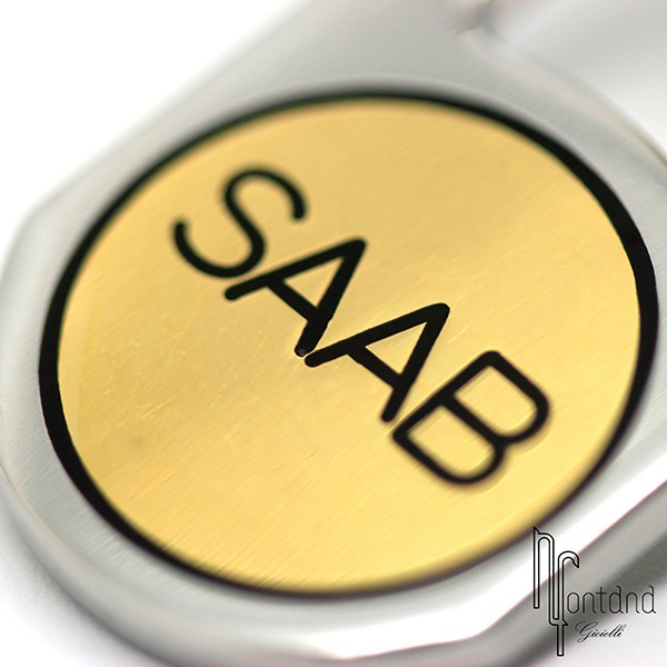 Portachiavi Saab in argento