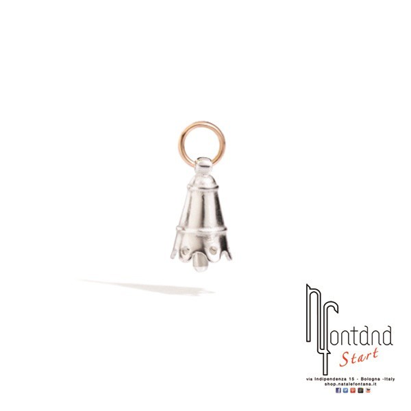 Queriot Fortunella festone in argento e oro rosa 9kt