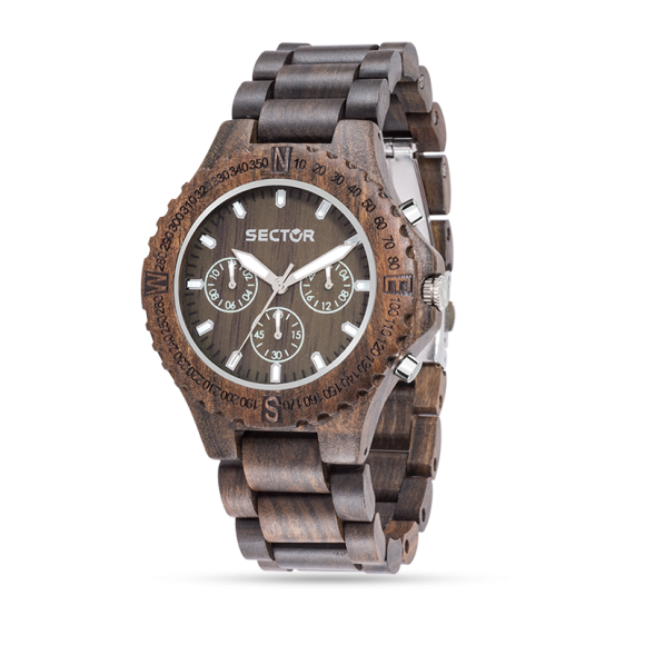 Orologio Sector - Multifunzione - Legno di Sandalo marrone